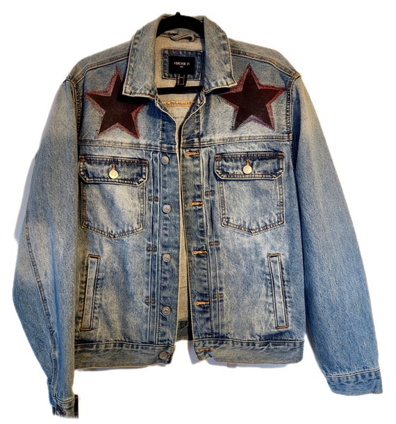 Veste en jean ROCK neutre pour adulte homme petit coupe moyenne femme L Etsy France