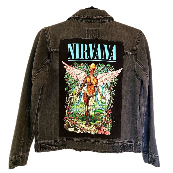 Womens denim Grunge/Rock jacket- size Small
