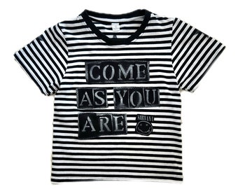 T-shirt grunge/rock pour enfants - tailles 5/6