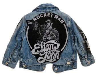 Baby denim ROCK jacket- size 12-18 mos