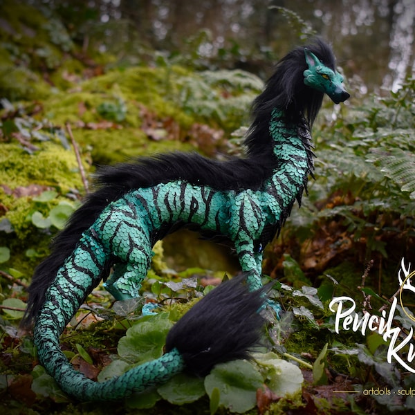 Artdoll posizionabile del drago asiatico