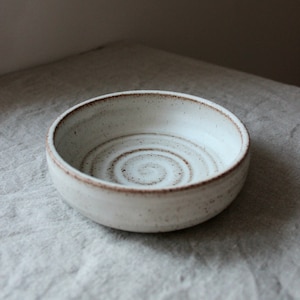 MADE TO ORDER 10 oz ceramic bowl / Cereal bowl / Breakfast bowl / Side dish bowl / Handmade pottery bowl / Nordic white matte bowl