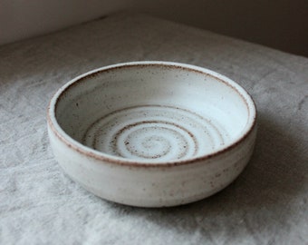 MADE TO ORDER 10 oz ceramic bowl / Cereal bowl / Breakfast bowl / Side dish bowl / Handmade pottery bowl / Nordic white matte bowl