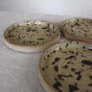 MADE TO ORDER dinner plates / Flat dinner plates / Fine dining kitchenware / Leopard plate / Pottery plates / Modern Scandinavian plates image 2