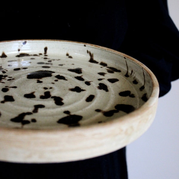 Assiettes plates en céramique / Assiettes plates / Ustensiles de cuisine fine / Assiette léopard / Assiettes en poterie / Assiettes scandinaves modernes