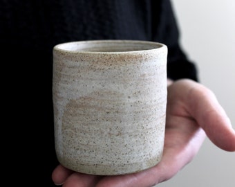 MADE TO ORDER Beige coffee mug / 8oz mug / Coffee mug / Handmade pottery mug / Wheelthrown mug / Hygge mug / ceramics mug / Scandinavian