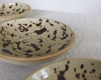 Handmade dinner plate / Pottery pasta bowl / Salad bowl / Ceramic leopard dinner plates / Fine dining dinnerware / Scandinavian plate