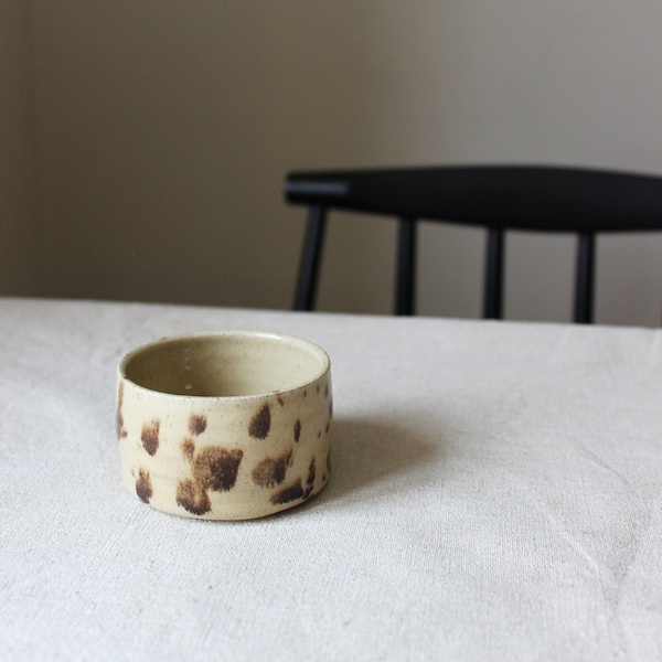 MADE TO ORDER 3.5 oz espresso mug without handle / Handmade low espresso cup /  3oz cup / 4oz espresso mug / Scandinavian pottery