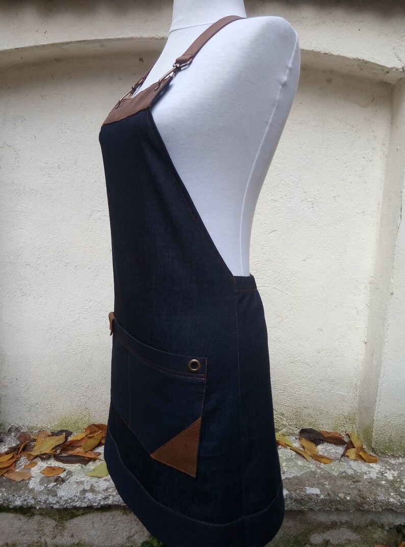 Apron PINAFORE Crossback Straps Apron Hotel Maid Apron Etsy