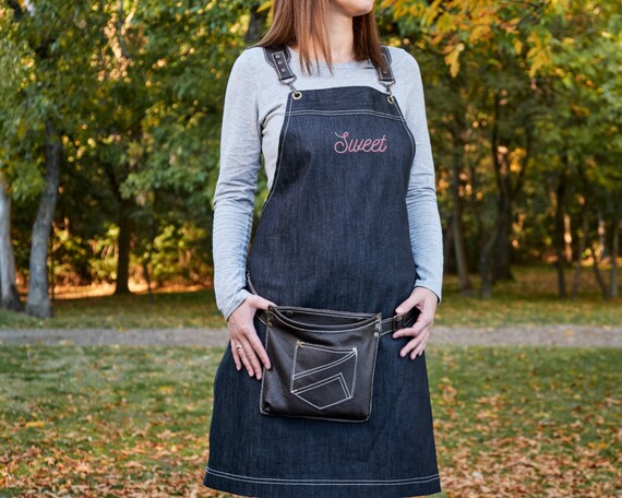 Leather Straps Apron - Waxed Canvas, CrossBack, Easy-Fastening - Carpenter  | eBay