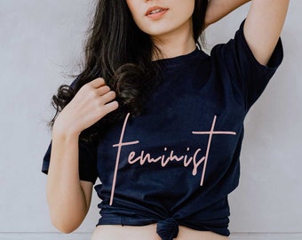 Feministische Shirt Christian t Shirt Kreuz Tshirt Chef Geschenk stolz Shirt Titten Shirt Tölpel tee Feministinnen Geschenk glauben Shirt Damen t-shirt