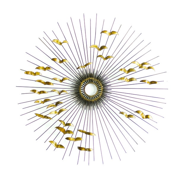 Metal Birds in Flight Sculpture Etsy