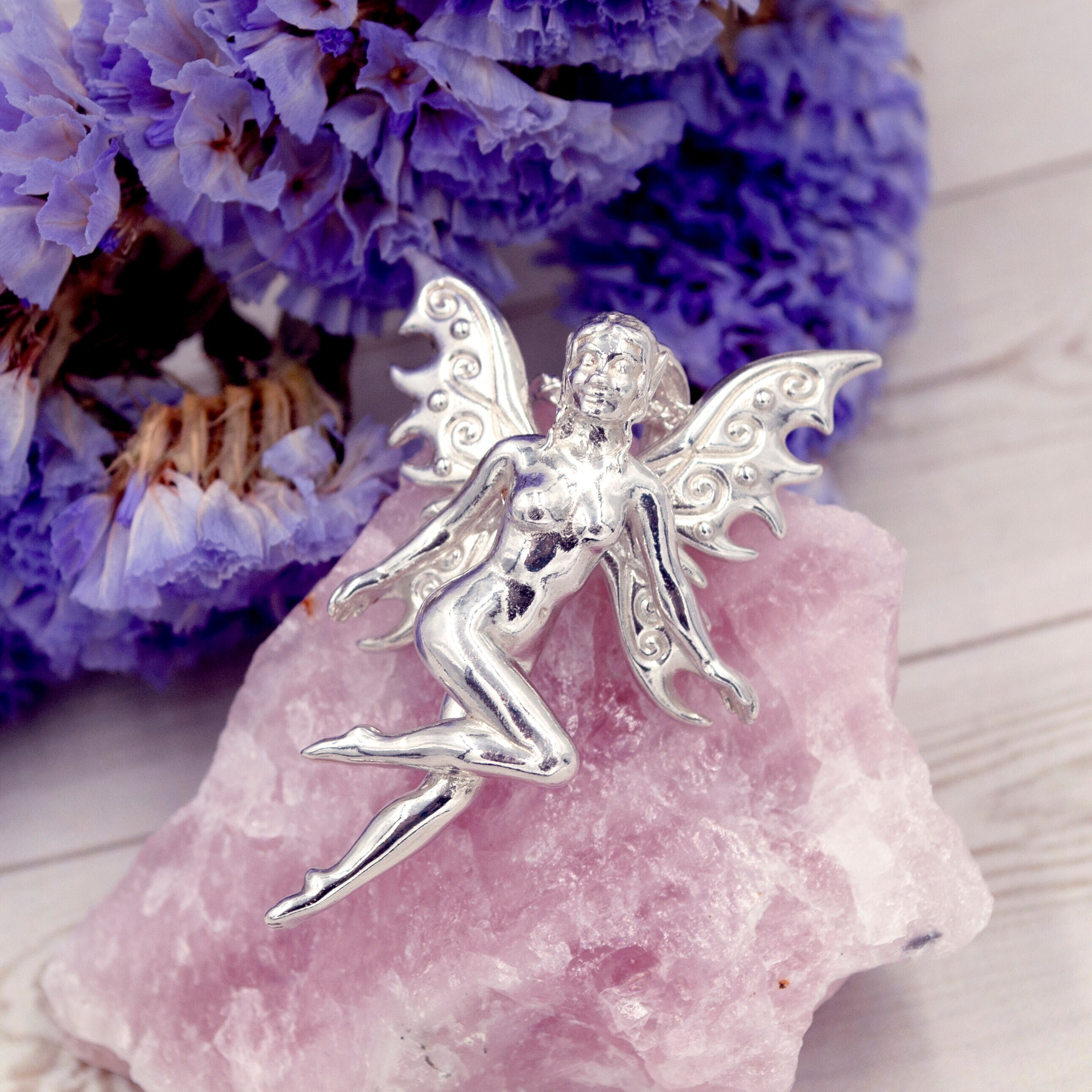 Sterling silver deals fairy charm