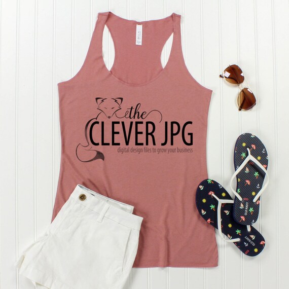 Bella Canvas 8430 Flowy Tank Mockup Tank Mock Ups