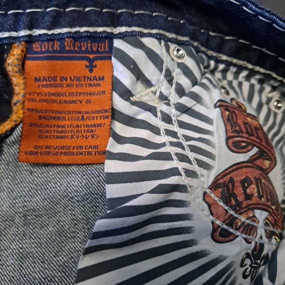 Rock Revival Denim Straight Jeans - Etsy