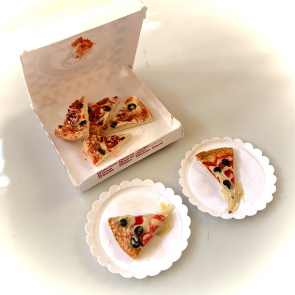 Pizza slices set