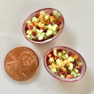 Assorted fruit in oval serving bowl