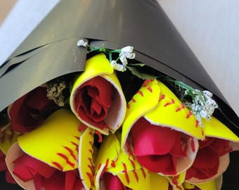 Softball Flower Bouquet