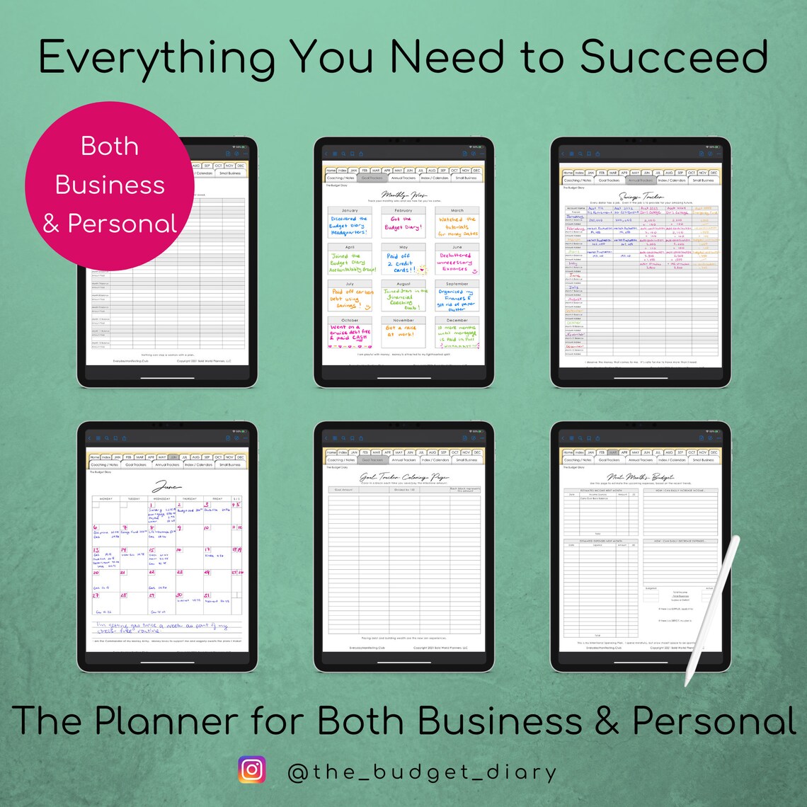 diary budget planner
