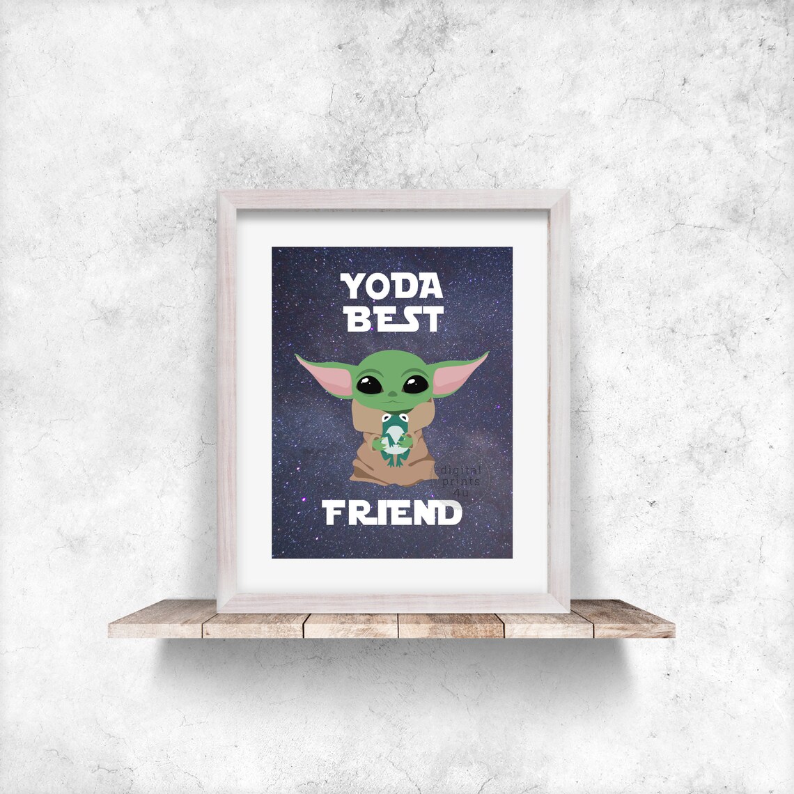 Baby yoda best friend gift for her for him anniversary Etsy