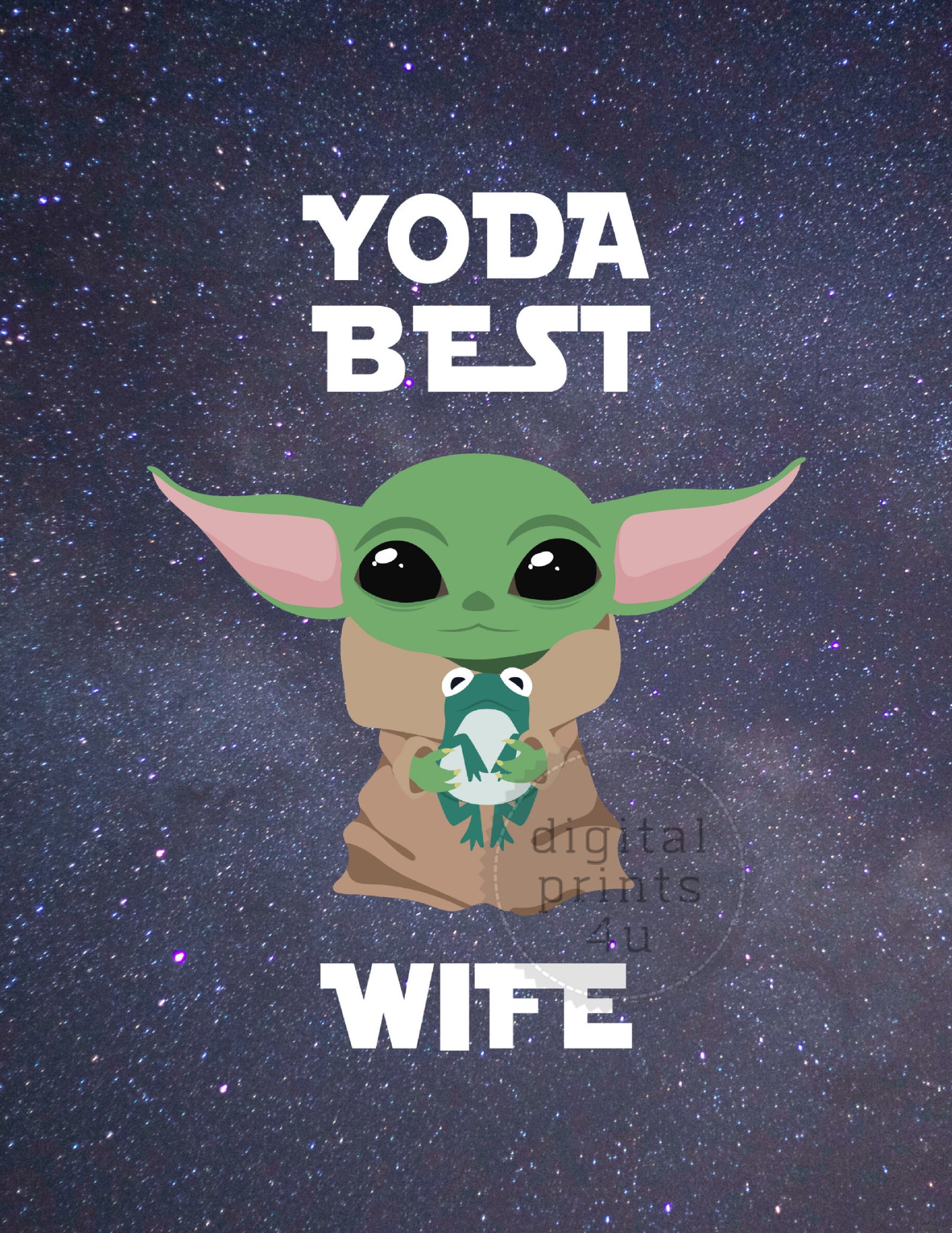 Baby Yoda Best Girlfriend Gift for Her Anniversary Valentines Etsy