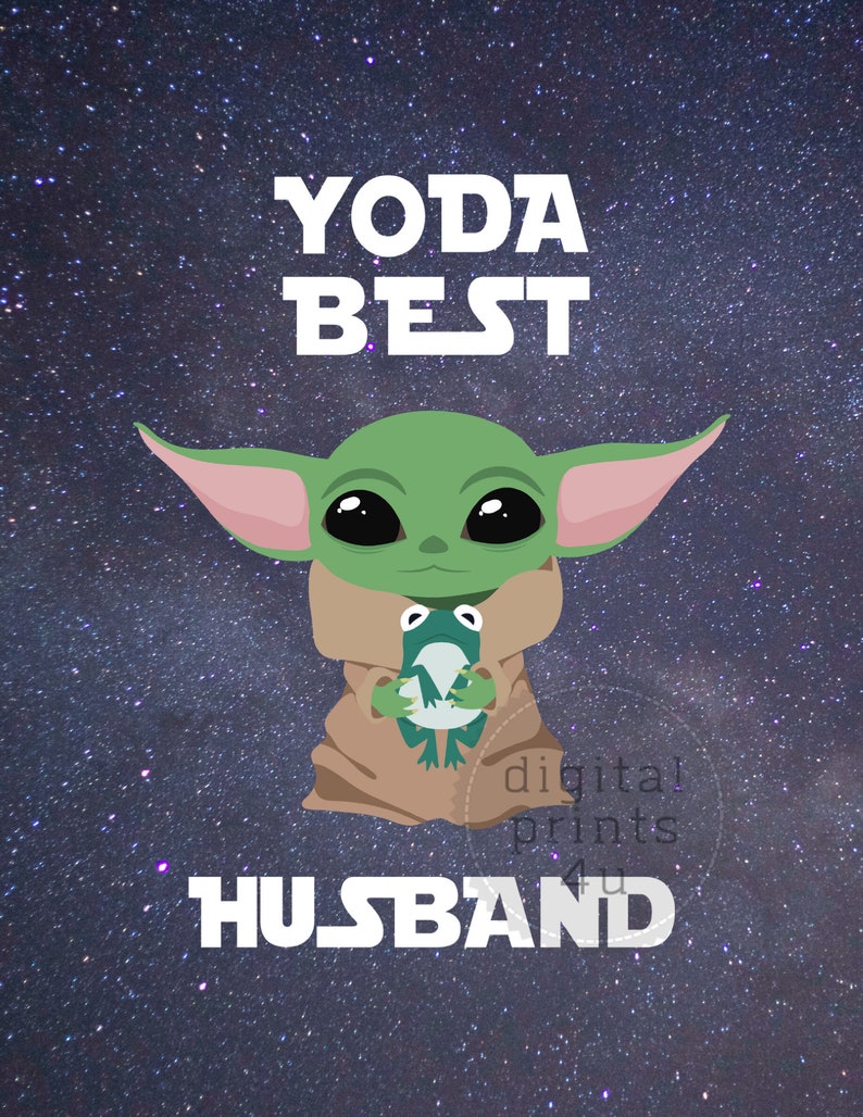 Baby yoda best husband gift for him wedding anniversary Etsy