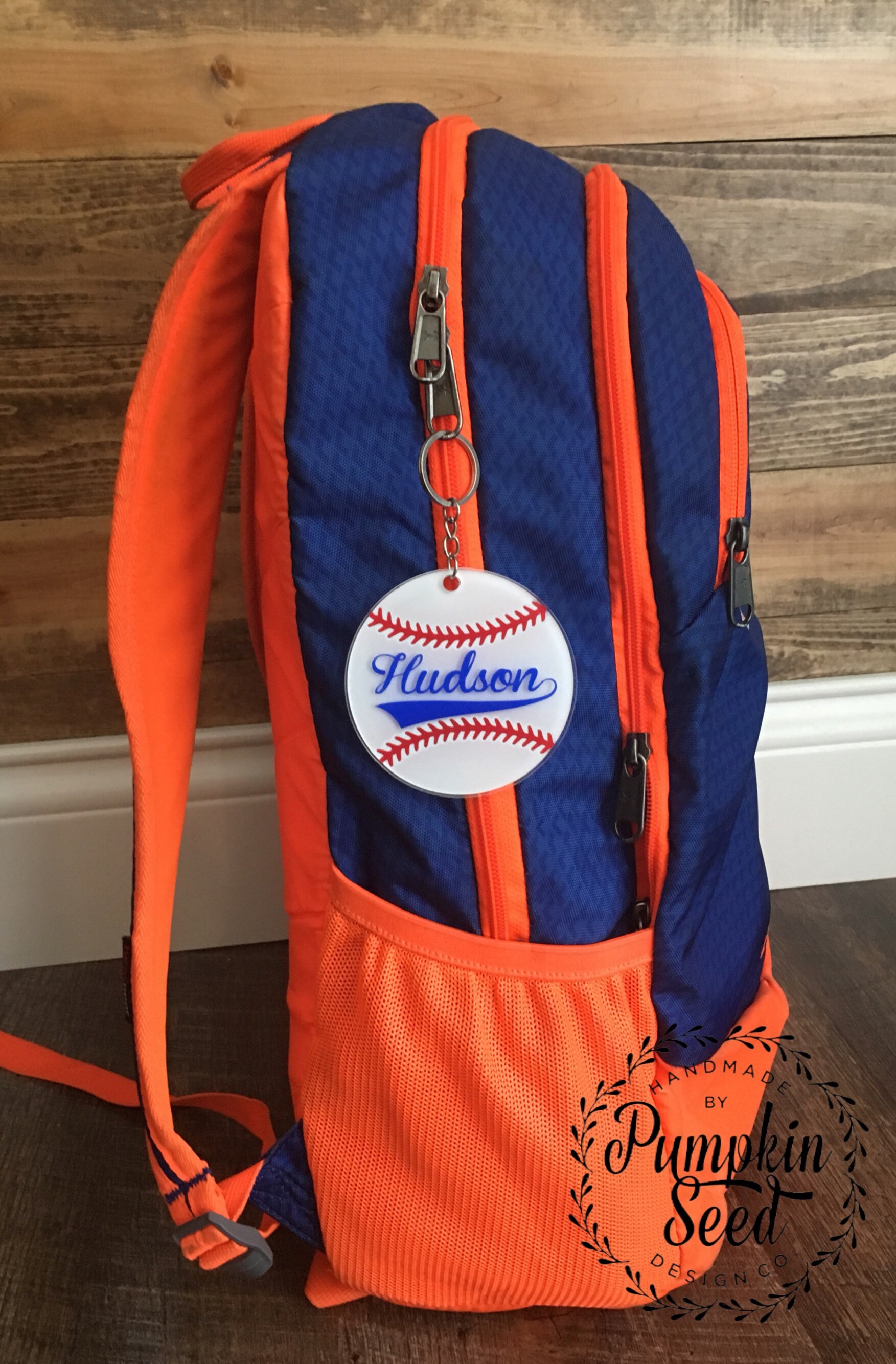 3 Acrylic Personalized Sports Book Bag Keychains Tags Etsy