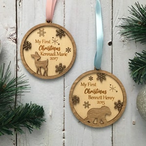 Personalized Baby’s 1st FIRST CHRISTMAS 2022 ORNAMENT