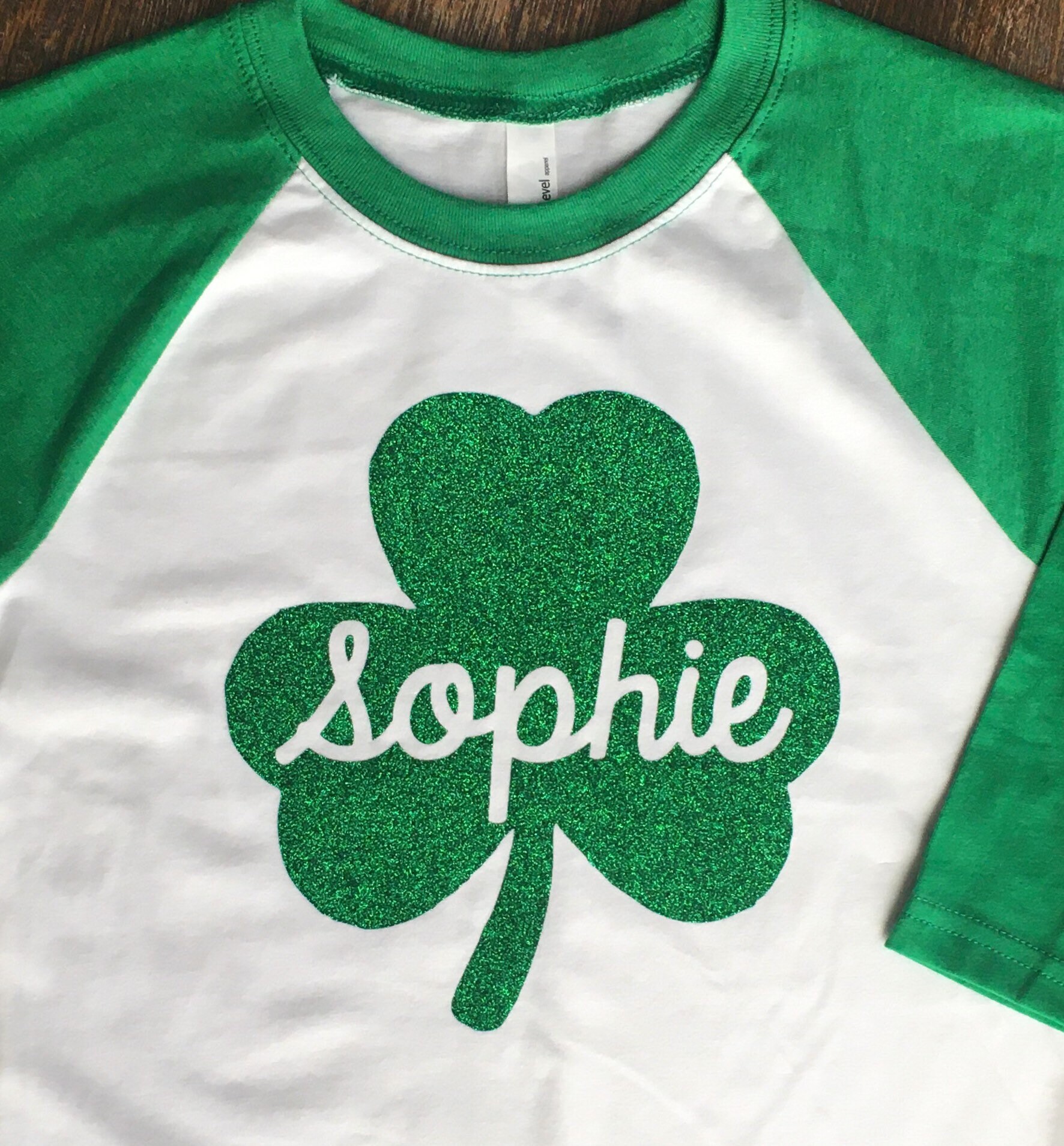 Glitter Shamrock St. Patrick Day Tee main image 1