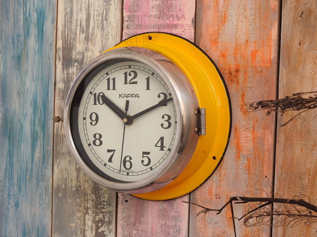 Vintage Maritime Kappa Wall Clock Original Slave Nautical Ship's Clock