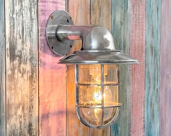 Nautical Maritime Aluminium Swan Neck Shade Light Passageway Bulkhead Ship Industrial Navigation Restaurant Outdoor Indoor Wall Mount Lights