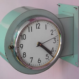 Reloj de pared marítimo, reloj de navegación de doble cara, reloj náutico original, reloj de barco, reloj de cuarzo marino, reloj retro para el hogar y la cocina