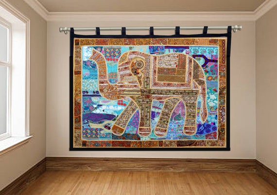 Large elephant tapestry hot sale