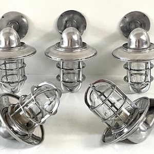 Nautical Maritime Aluminium Shade Light Passageway Bulkhead Ship Industrial Navigation Restaurant Cafe Outdoor Indoor Wall Mount Lights