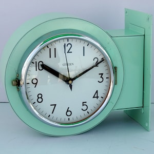 Maritime Citizen Wall Clock Navigation Dual Face Original Nautical Slave Clock Ship&#39;s clock Marine Time Quartz Home and Kitchen Retro Clock