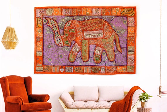 Poster Éléphant Mural Africain