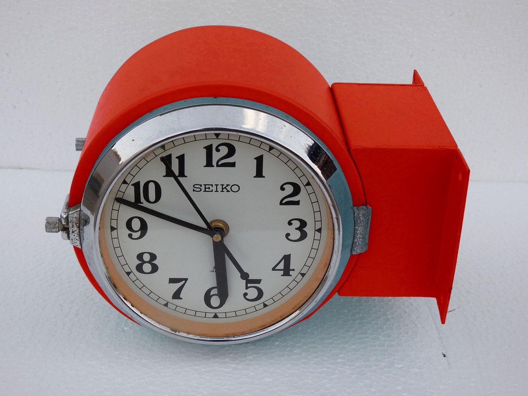 Vintage Seiko Wall Clock Maritime Dual Face Clock Original Nautical