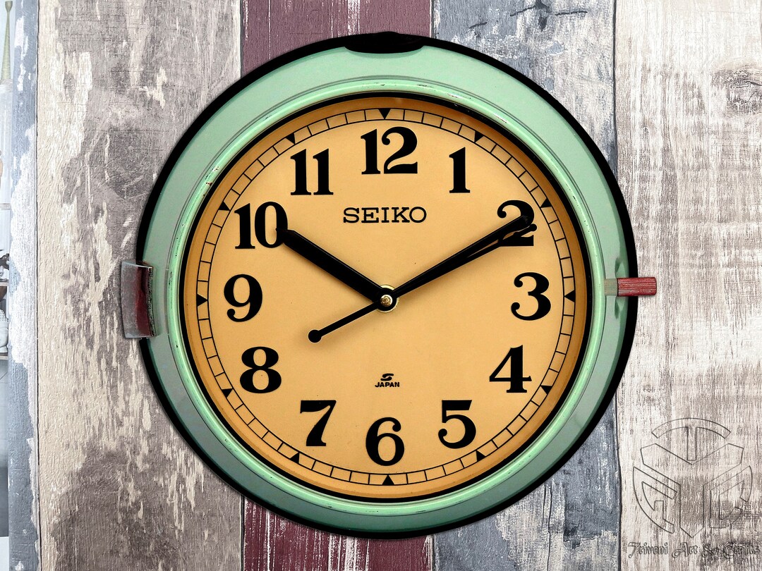 Maritime Seiko Silent Sweep Wall Clock Nautical Slave Clock Vwall Clock