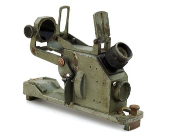 Vintage Russian Sextant, WW2 Maritime Theodolite, Collectible Military Instrument
