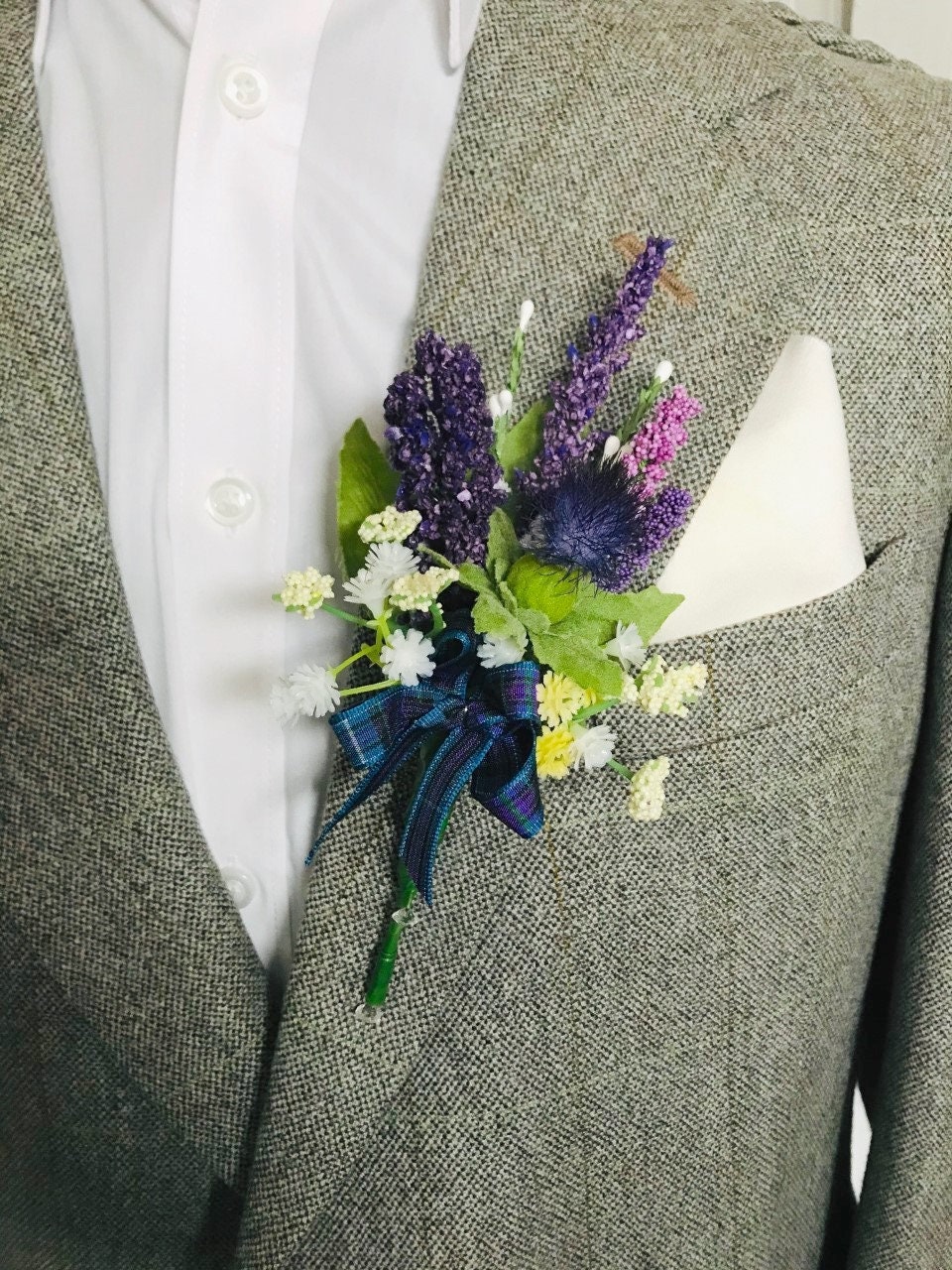 Highland Fling Collection Buttonhole Handcrafted Silk Etsy