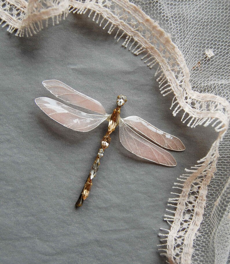 Wedding dragonfly Wedding hair clip dragonfly dragonfly Etsy