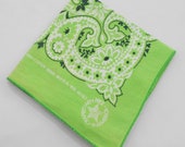 Vintage Hanky Handkerchief Vintage Pocket Square Scarf Vintage Bandana Made in USA