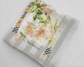 Burberrys Handkerchief Burberrys Floral Nova Check Vintage Hanky Handkerchief Burberrys Pocket Square Scarf