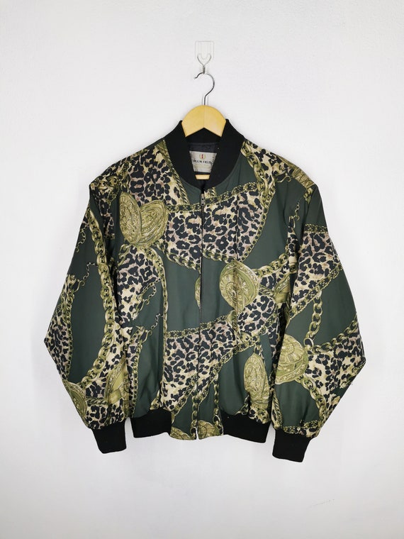 Vintage Gold Chain Print Baroque Jacket Novelty Ba