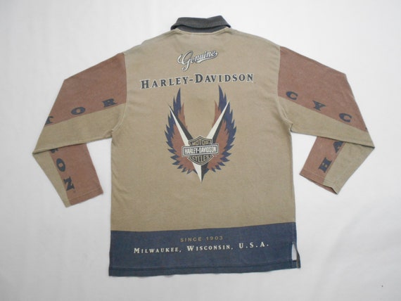 Harley Davidson Shirt Vintage 90's Harley Davidson