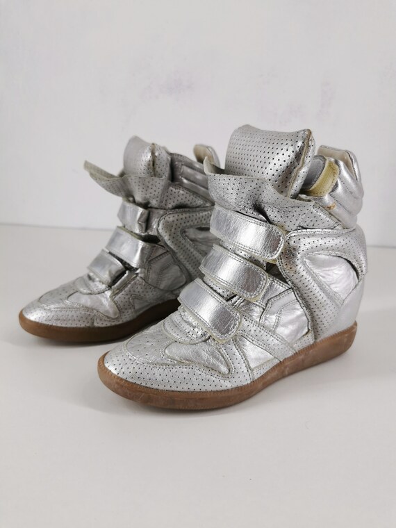 Alarmerend genade Microbe Isabel Marant Sneakers Vintage Isabel Marant Metalllic Silver - Etsy