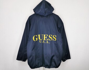 Guess Windbreaker - Etsy Ireland