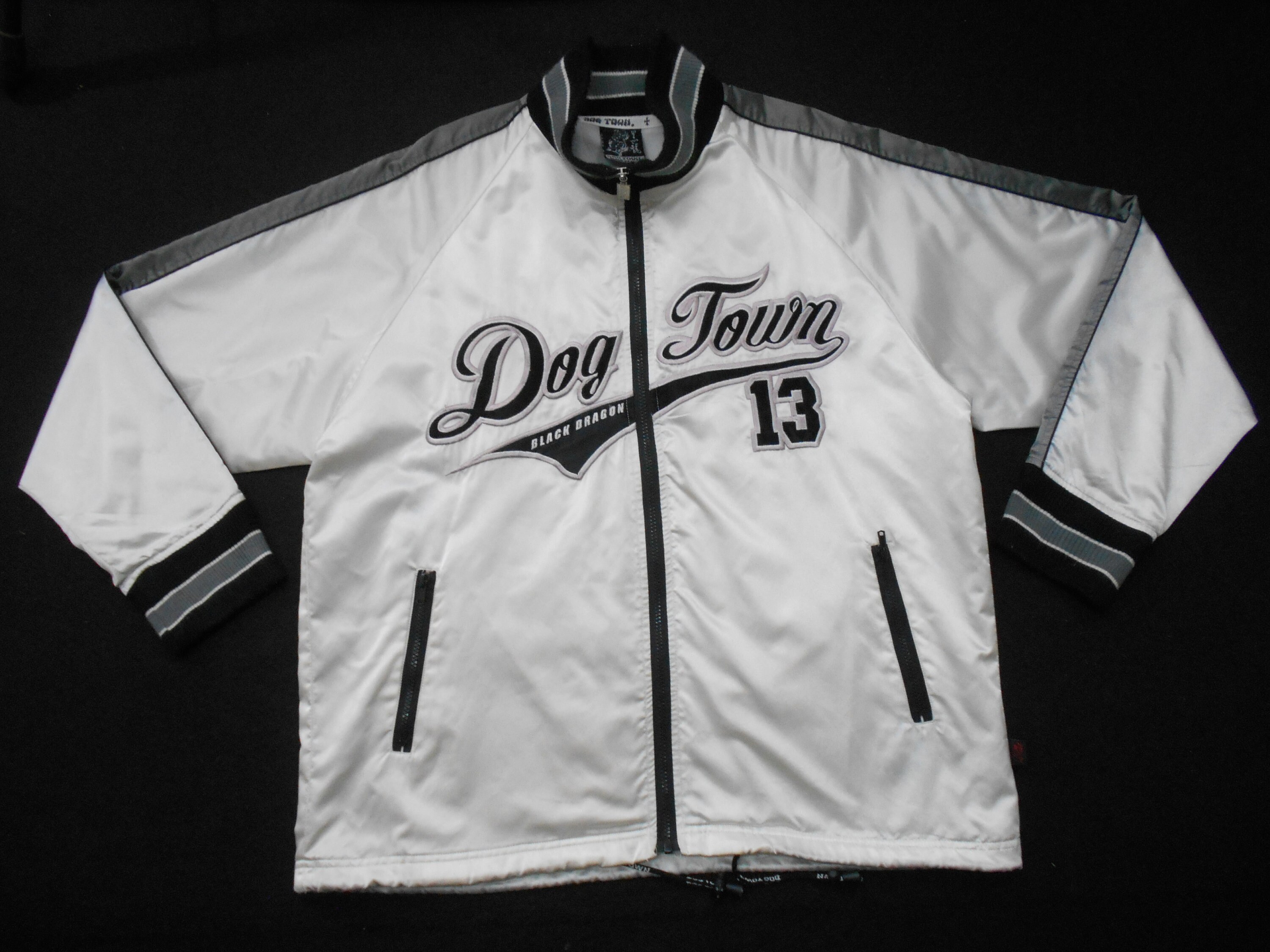 Dogtown Jacket Dogtown Black Dragon Embroidered Track Jacket Etsy