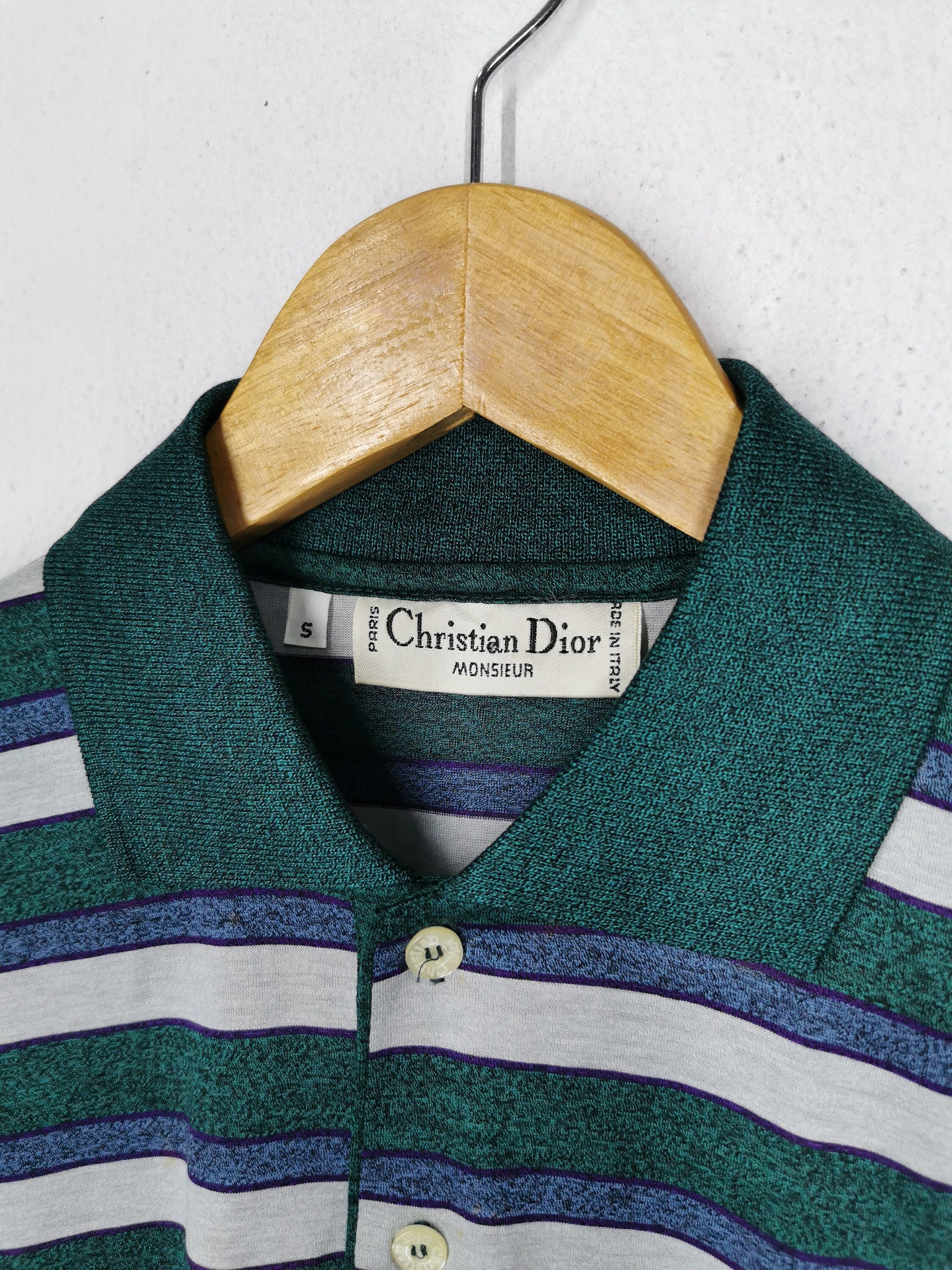 Vintage Christian Dior Sky Monogram Button Up