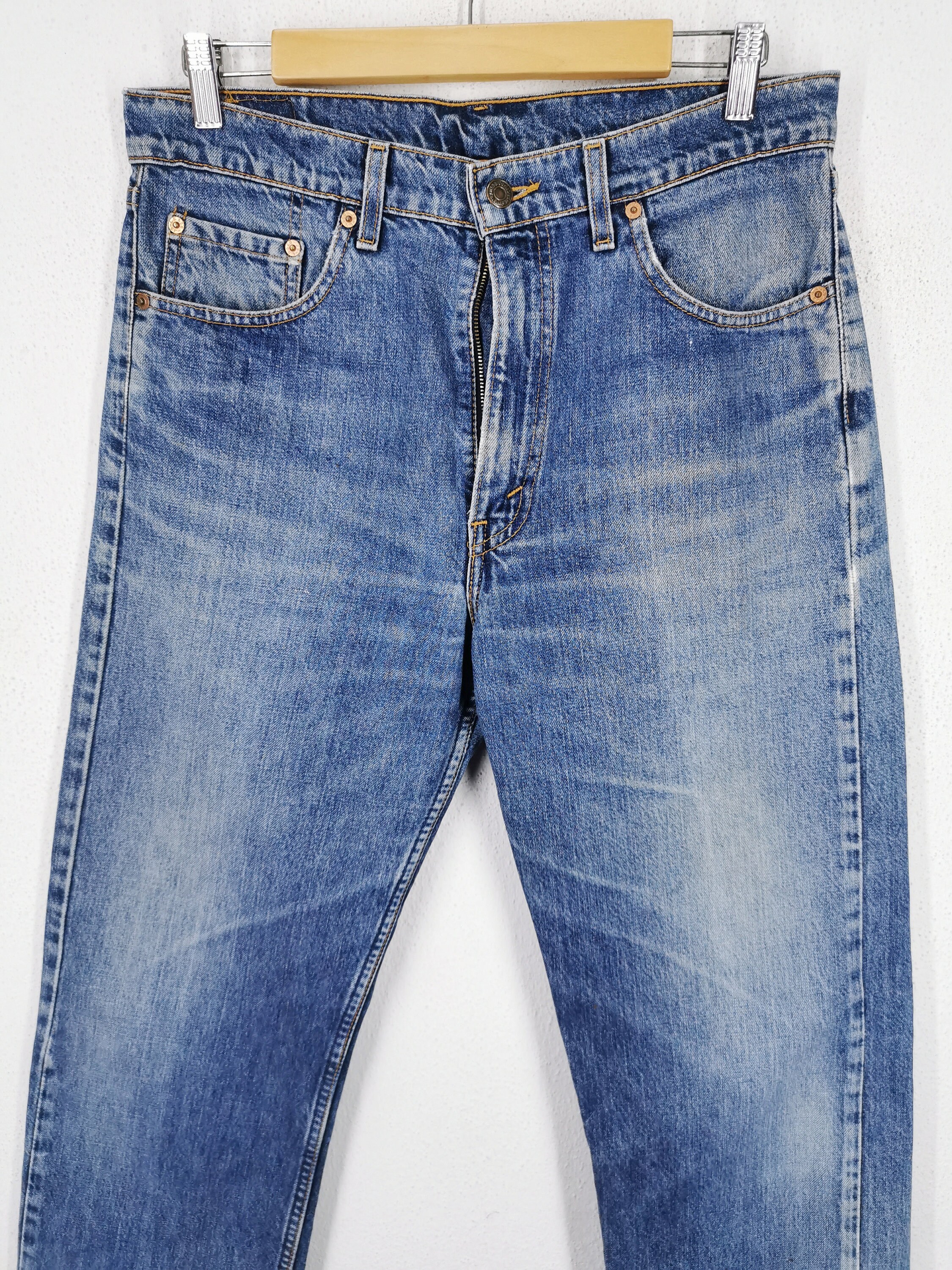 Maat 33. Kleding Gender-neutrale kleding volwassenen Jeans gemaakt in Italië Vintage Replay noodlijdende Stonewash Jeans.. 